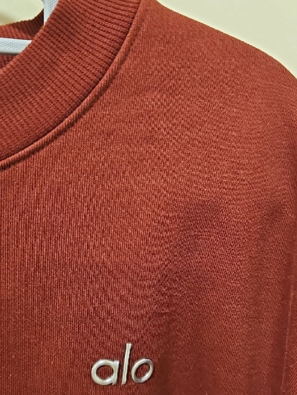 ALO Yoga Accolade Crewneck Pullover Sweatshirt In Cranberry; Size XL; NWT - Picture 6 of 9